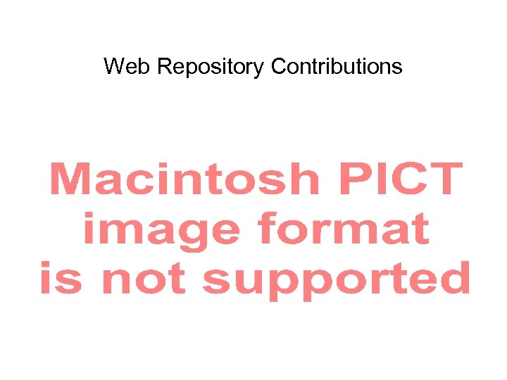 Web Repository Contributions 