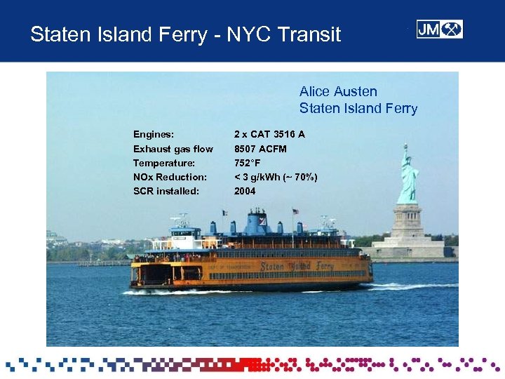 Staten Island Ferry - NYC Transit Alice Austen Staten Island Ferry Engines: Exhaust gas