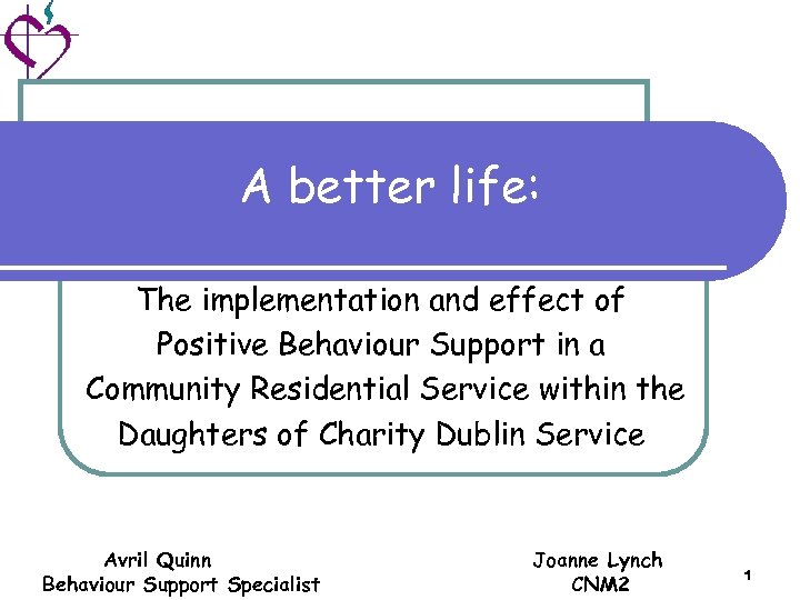 A better life: The implementation and effect of Positive Behaviour Support in a Community