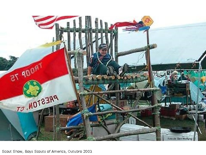 Foto de Dan Wolfgng Scout Show, Boys Scouts of America, Outubro 2003 