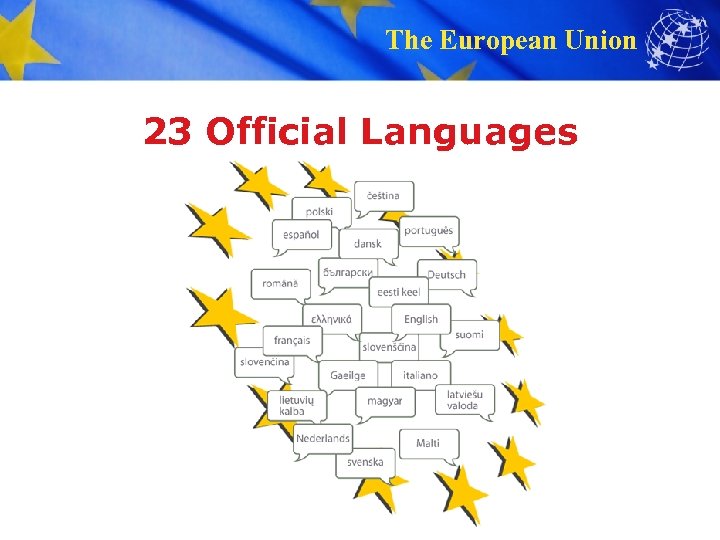 The European Union 23 Official Languages 