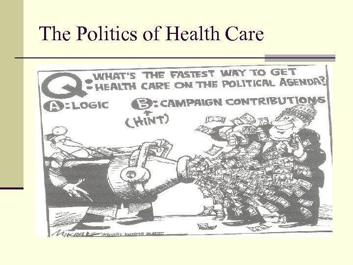 The Politics of Health Care 