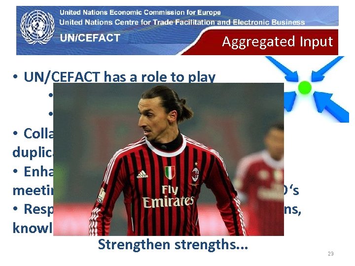 UN Economic Commission for Europe Aggregated Input • UN/CEFACT has a role to play