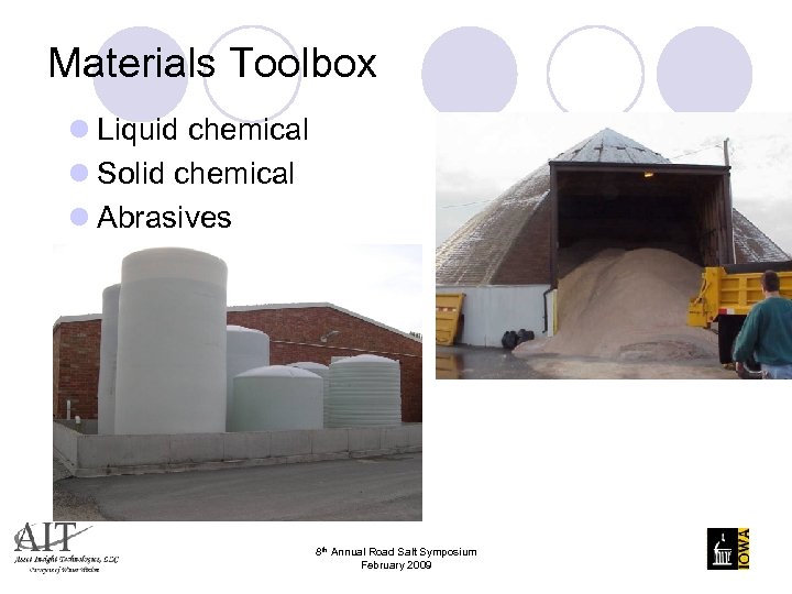Materials Toolbox l Liquid chemical l Solid chemical l Abrasives 8 th Annual Road