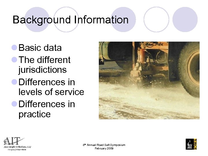 Background Information l Basic data l The different jurisdictions l Differences in levels of