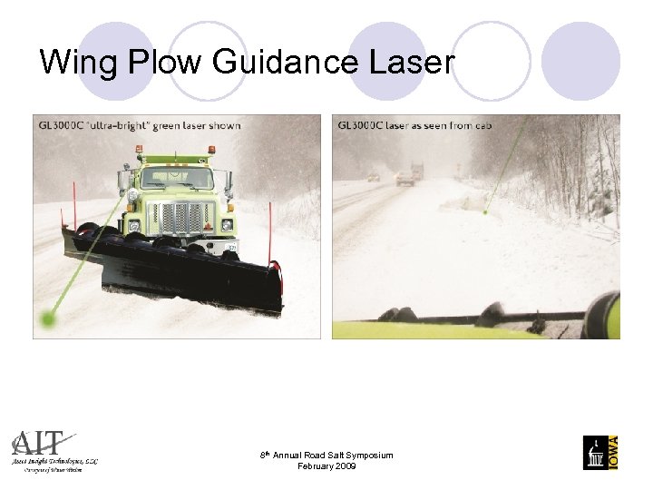 Wing Plow Guidance Laser 8 th Annual Road Salt Symposium February 2009 