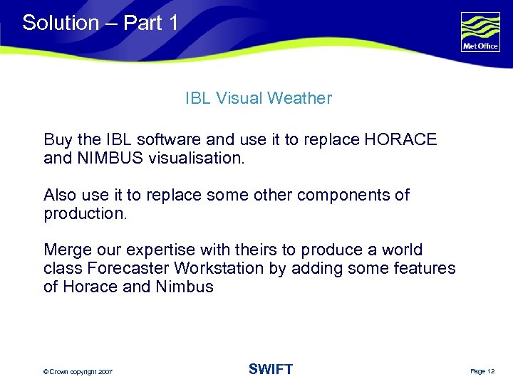 Solution – Part 1 IBL Visual Weather Buy the IBL software and use it