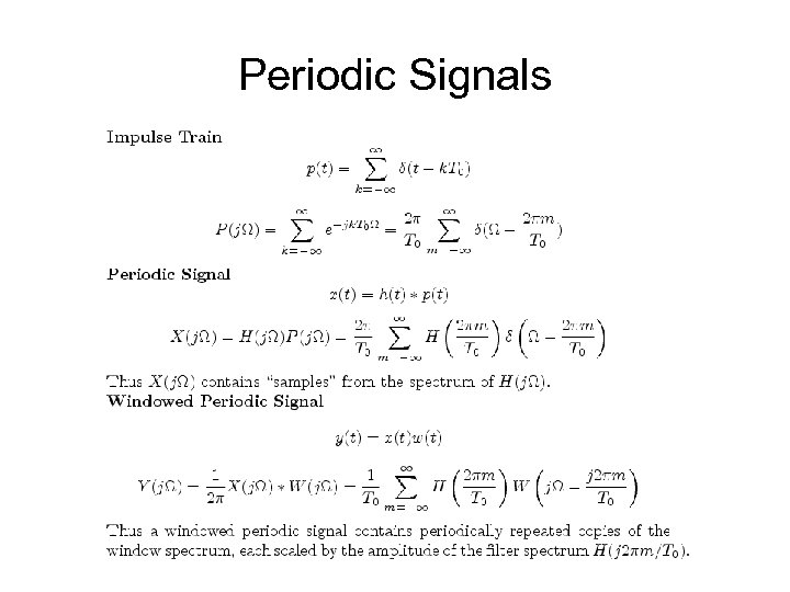 Periodic Signals 