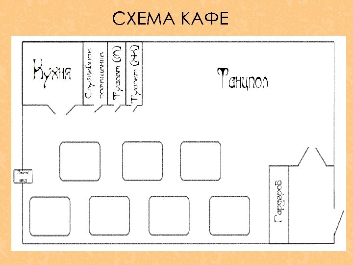 Схема кафе в ворде