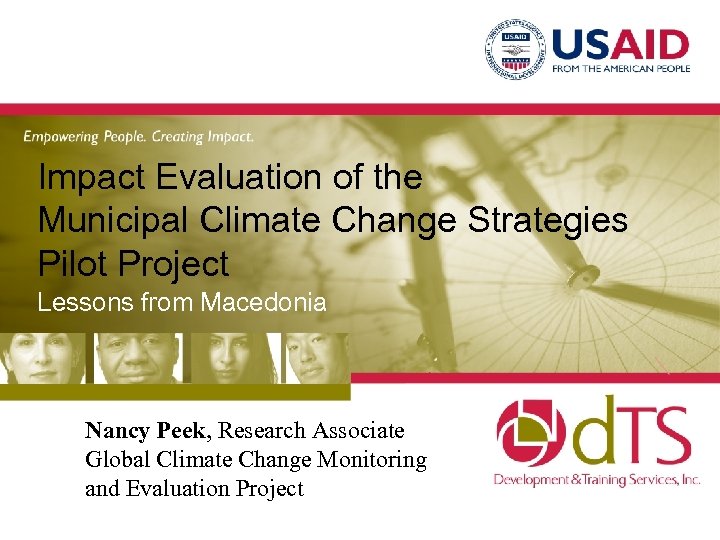 Impact Evaluation of the Municipal Climate Change Strategies Pilot Project Lessons from Macedonia Nancy