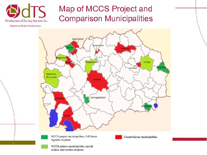 Map of MCCS Project and Comparison Municipalities 