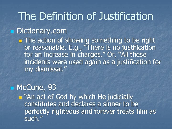 The Definition of Justification n Dictionary. com n n The action of showing something