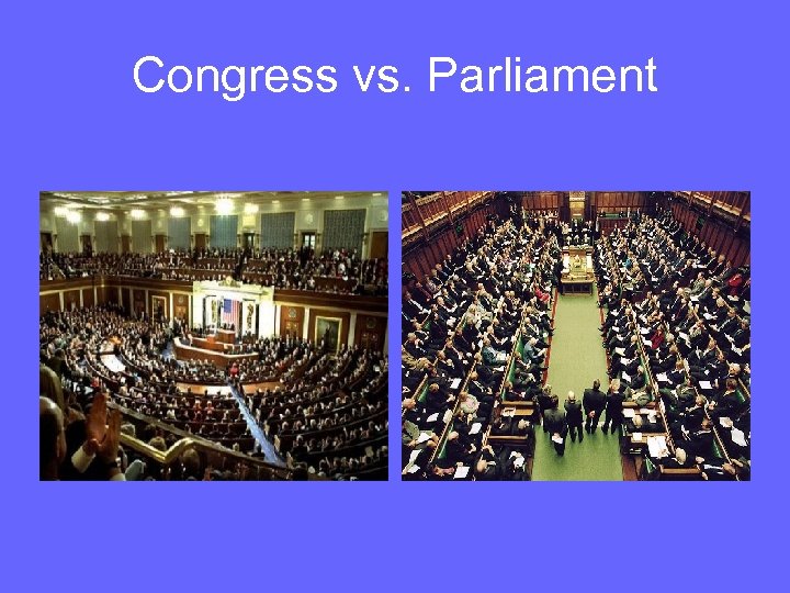 Congress vs. Parliament 