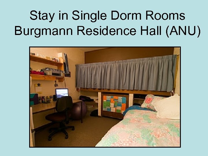 Stay in Single Dorm Rooms Burgmann Residence Hall (ANU) 