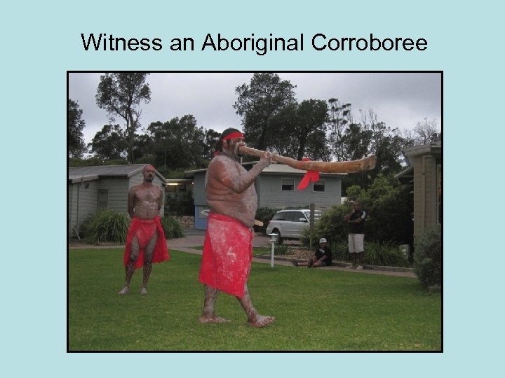 Witness an Aboriginal Corroboree 