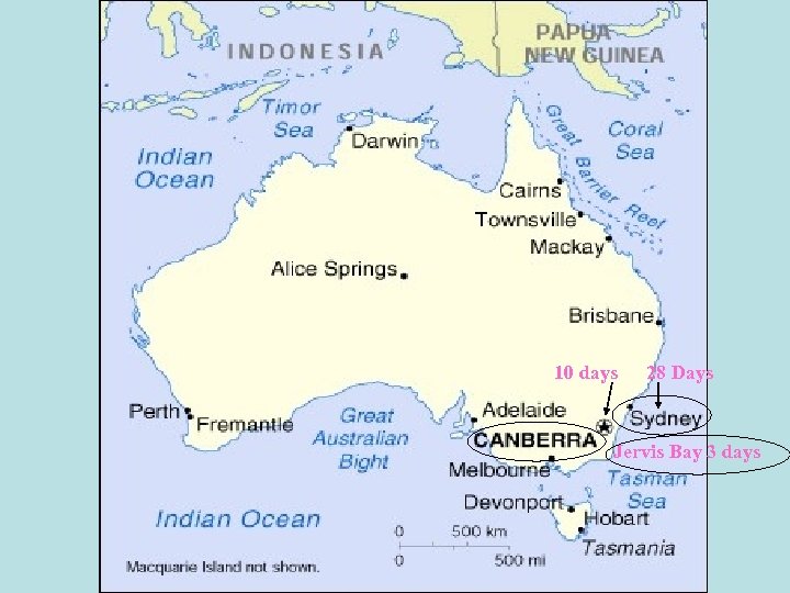 10 days 28 Days Jervis Bay 3 days 