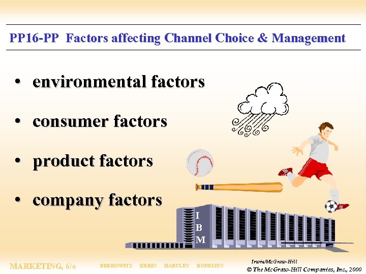 PP 16 -PP Factors affecting Channel Choice & Management • environmental factors • consumer