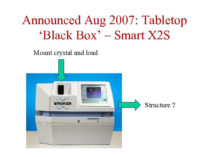 Announced Aug 2007: Tabletop ‘Black Box’ – Smart X 2 S Mount crystal and