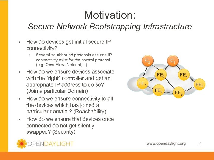 Motivation: Secure Network Bootstrapping Infrastructure § How do devices get initial secure IP connectivity?