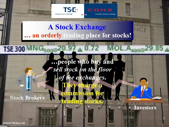 Algebra 39 R&A A Stock Exchange … an orderly trading place for stocks! Stock