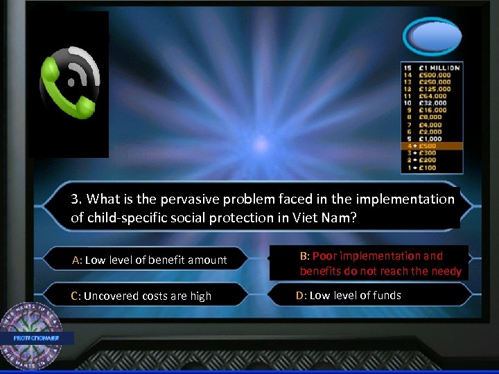 3. What is the pervasive problem faced in the implementation of child-specific social protection