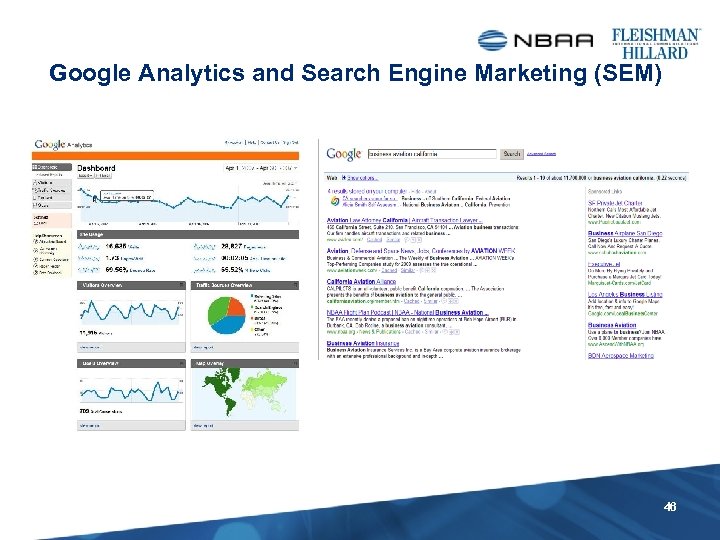Google Analytics and Search Engine Marketing (SEM) 46 