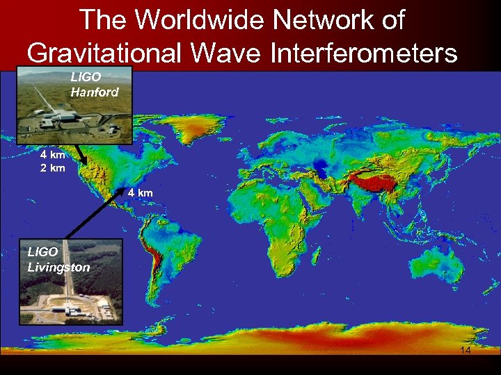 The Worldwide Network of Gravitational Wave Interferometers LIGO Hanford 4 km 2 km 4