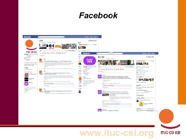 Facebook www. ituc-csi. org 