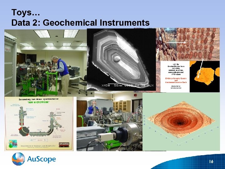 Toys… Data 2: Geochemical Instruments 16 