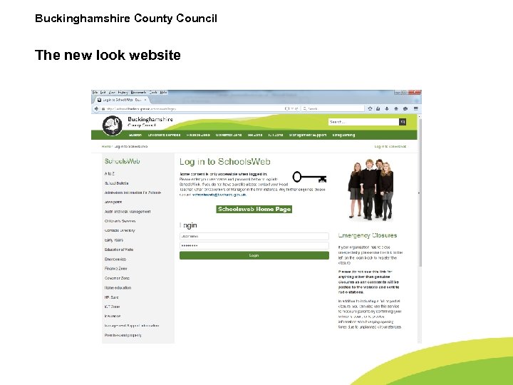 Buckinghamshire County Council The new look website 