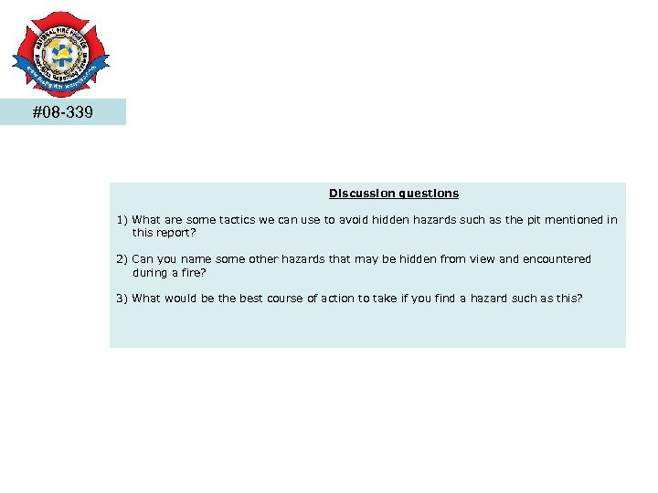 #08 -339 Discussion questions 1) What are some tactics we can use to avoid