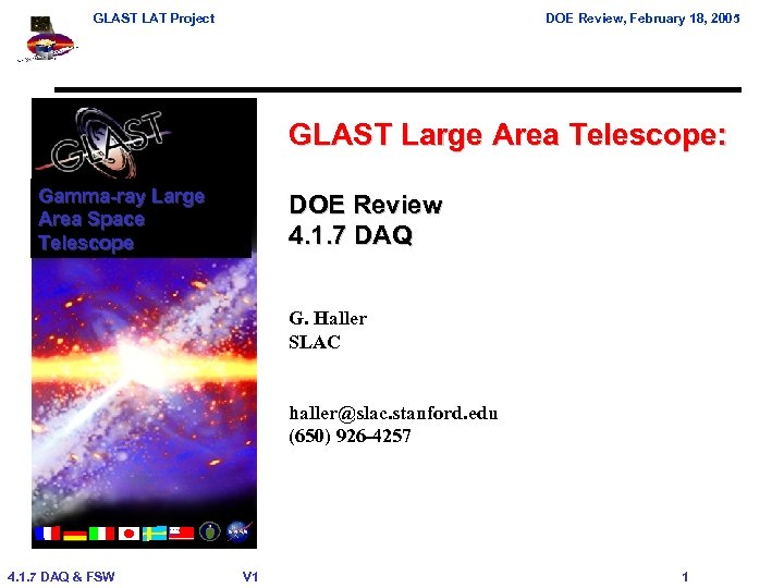 GLAST LAT Project DOE Review, February 18, 2005 GLAST Large Area Telescope: Gamma-ray Large