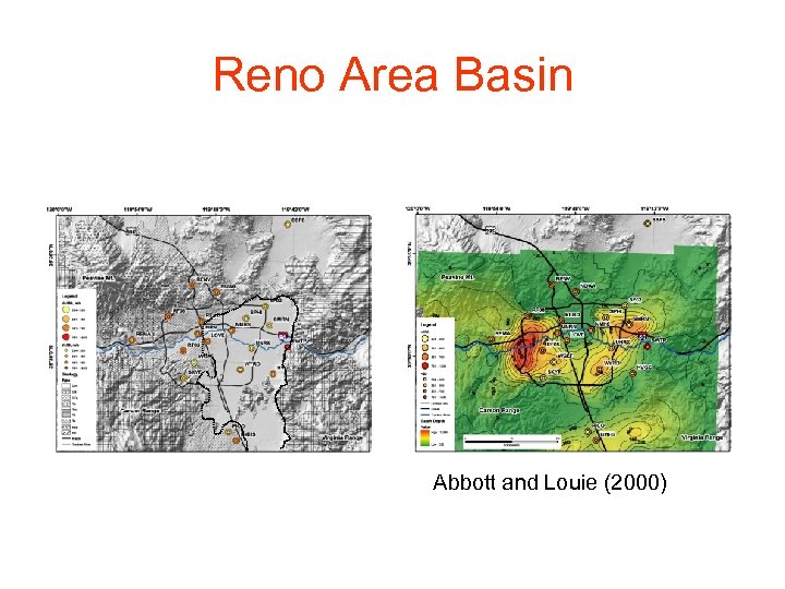 Reno Area Basin Abbott and Louie (2000) 