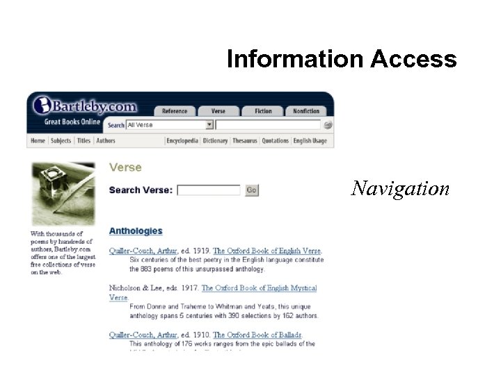 Information Access Navigation 