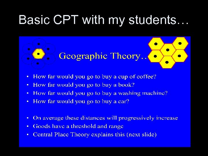 Basic CPT with my students… 