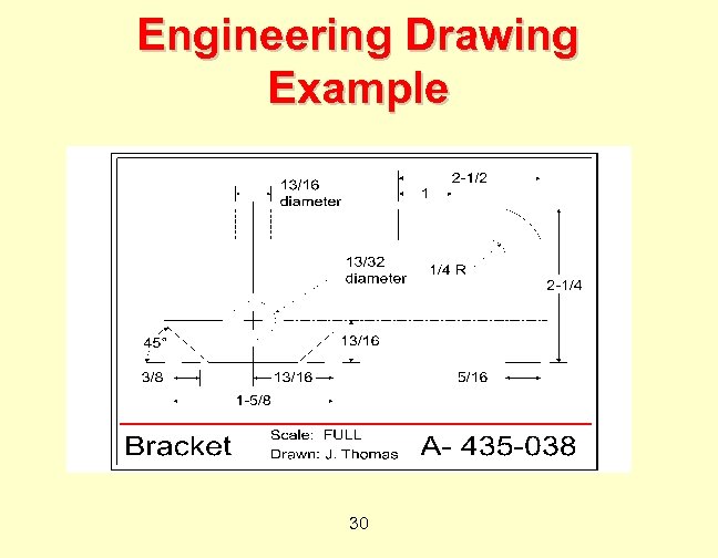 Engineering Drawing Example 30 