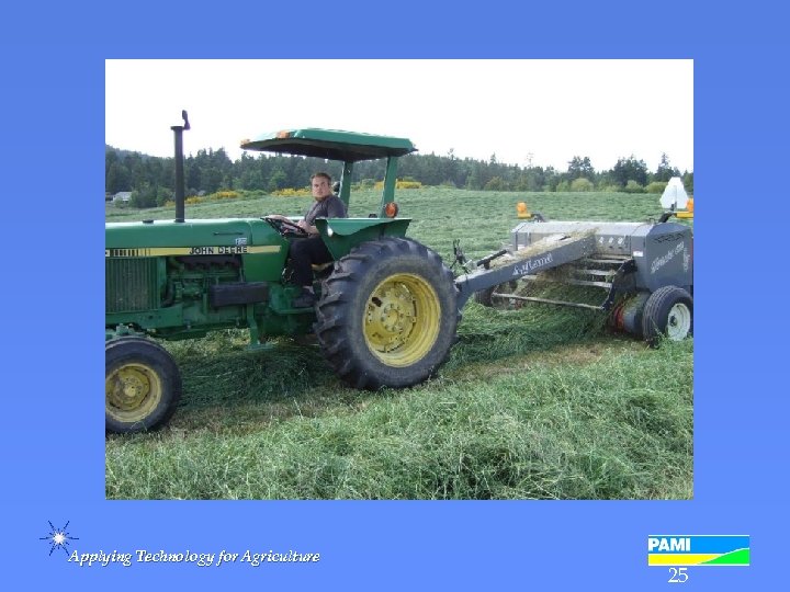 Applying Technology for Agriculture 25 