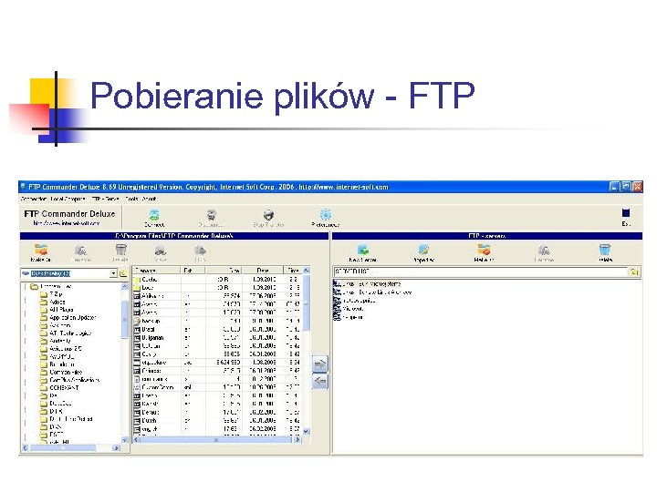 Pobieranie plików - FTP 