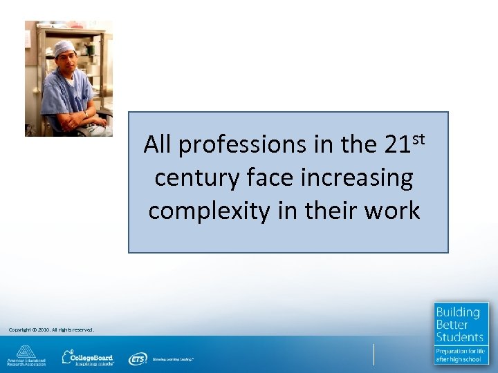 All professions in the 21 st century face increasing complexity in their work Copyright