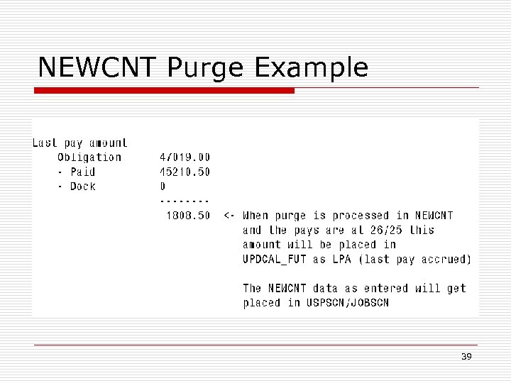 NEWCNT Purge Example 39 