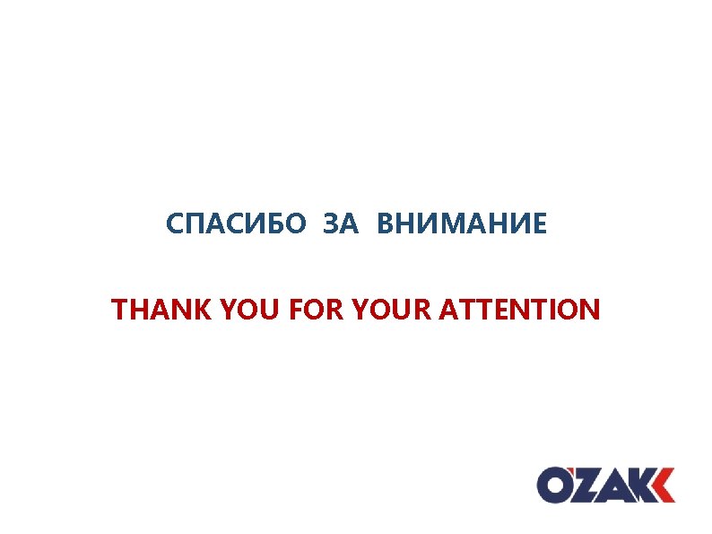 СПАСИБО ЗА ВНИМАНИЕ THANK YOU FOR YOUR ATTENTION 