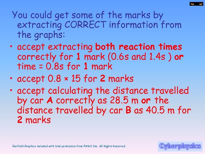 You could get some of the marks by extracting CORRECT information from the graphs: