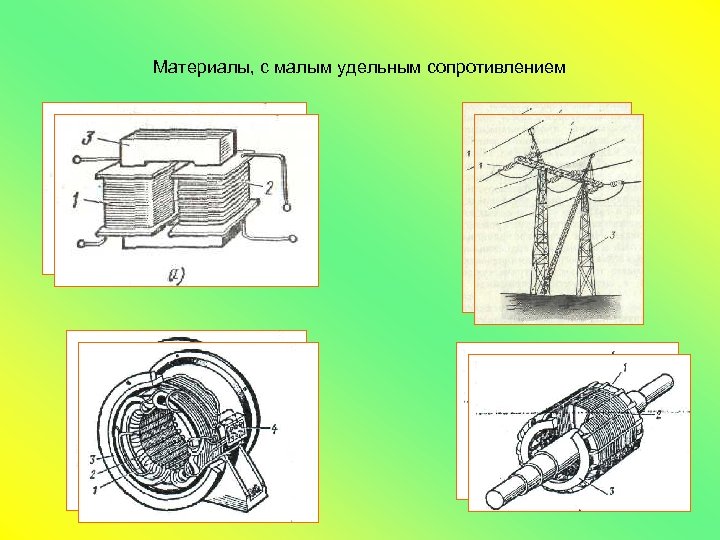 Материалы, с малым удельным сопротивлением 