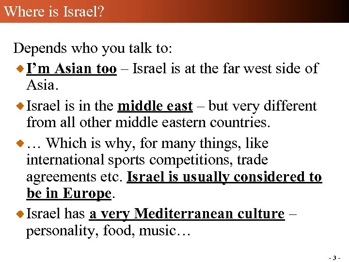 Where is Israel? Depends who you talk to: I’m Asian too – Israel is