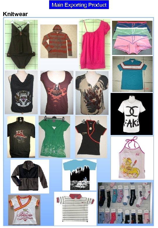 Main Exporting Product Knitwear 