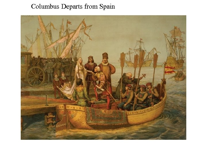 Columbus Departs from Spain 