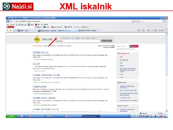 XML iskalnik 