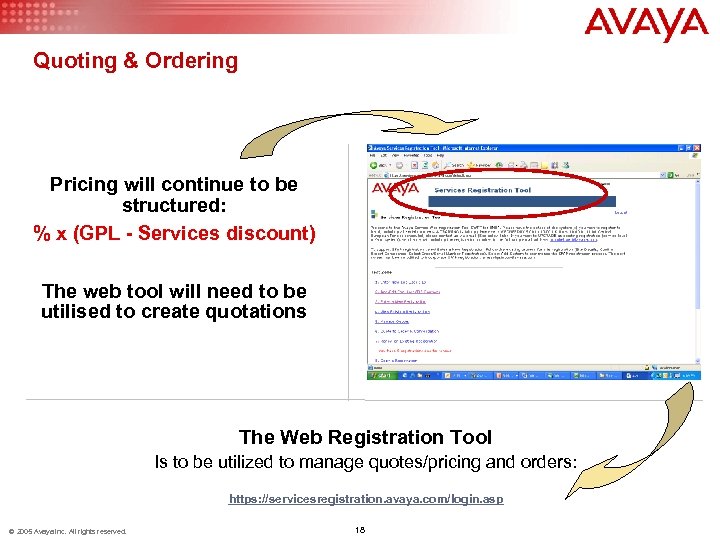 Quoting & Ordering Pricing will continue to be structured: % x (GPL - Services