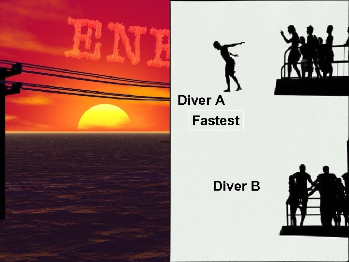 Diver A Fastest Diver B 