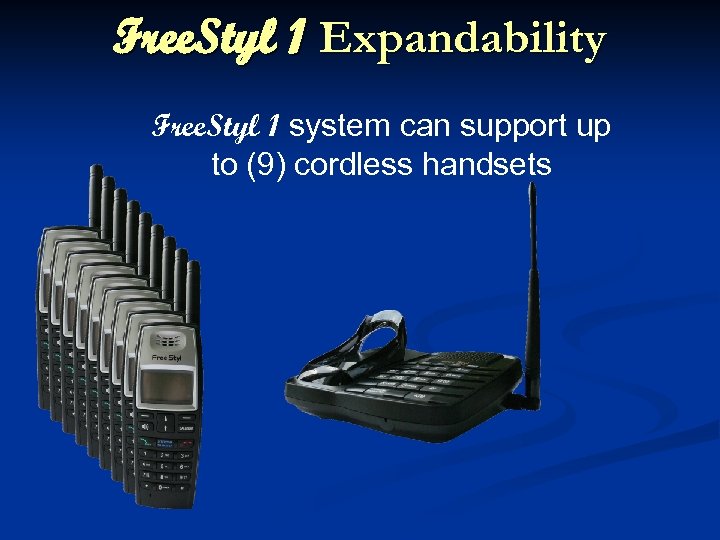 Free. Styl 1 Expandability Free. Styl 1 system can support up to (9) cordless